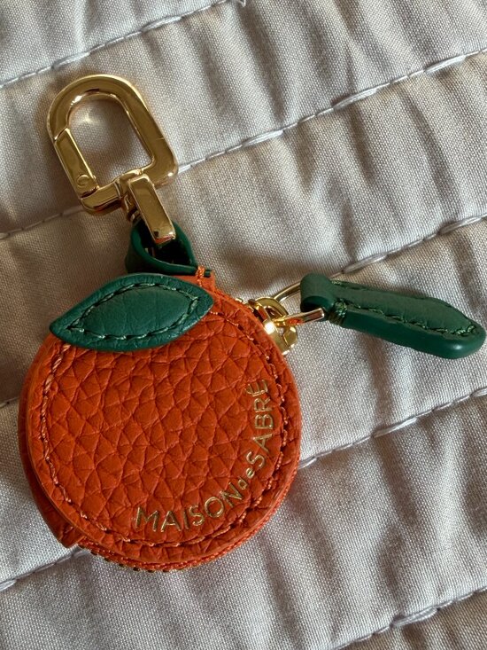 Maison de Sabre Accessories - MAISON De SABRÉ ™ Fruit Charm Special Edition AirTag Charm in ORANGE